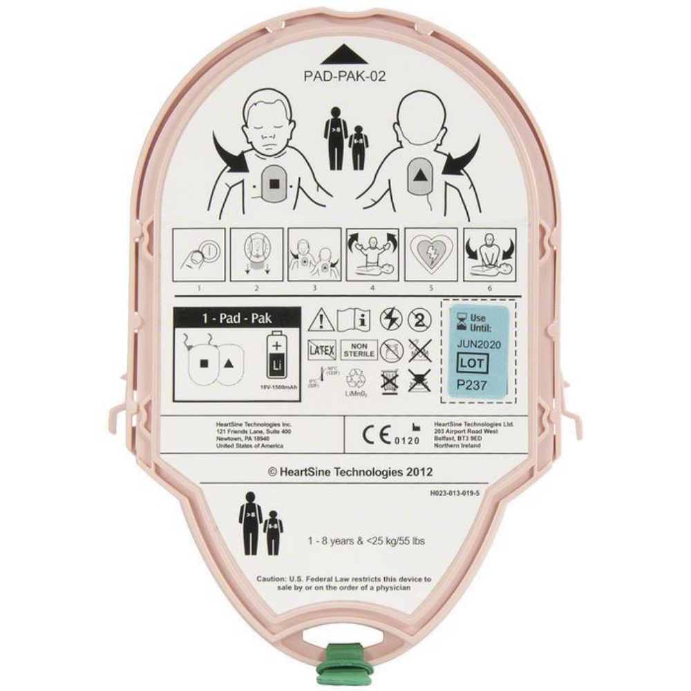 HeartSine Samaritan AED PAD-PAK (Pediatric)