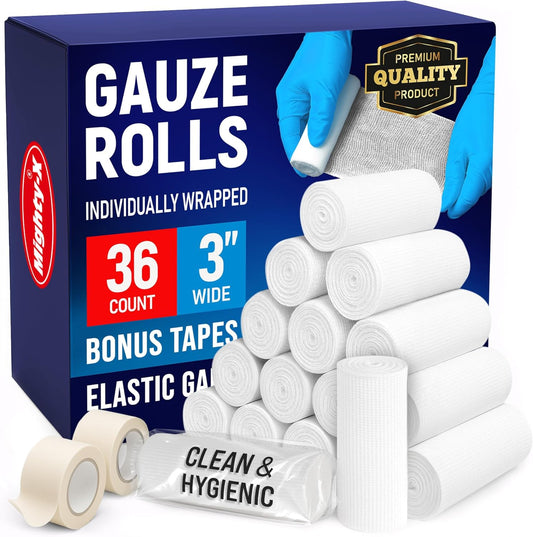 Premium Roller Gauze, 3" (36-Pack)