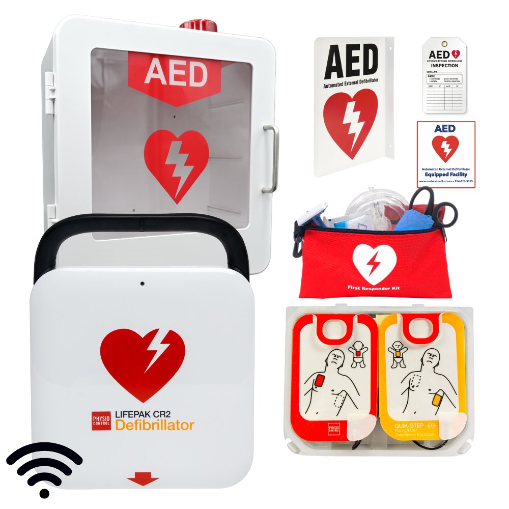 Physio-Control LIFEPAK CR2 AED Complete Package