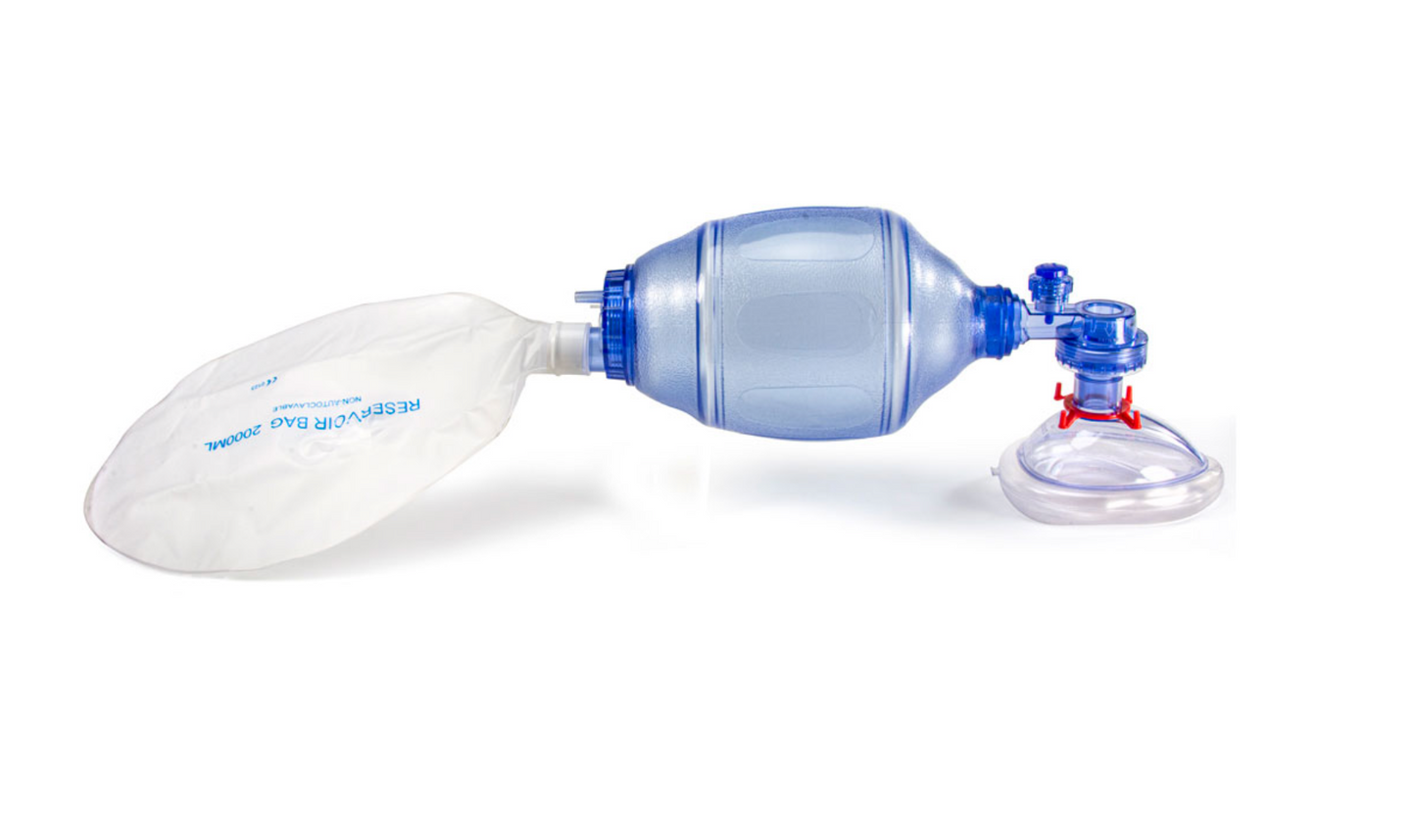 WNL Practi-MASK Bag Valve CPR Training Mask 4-Pack