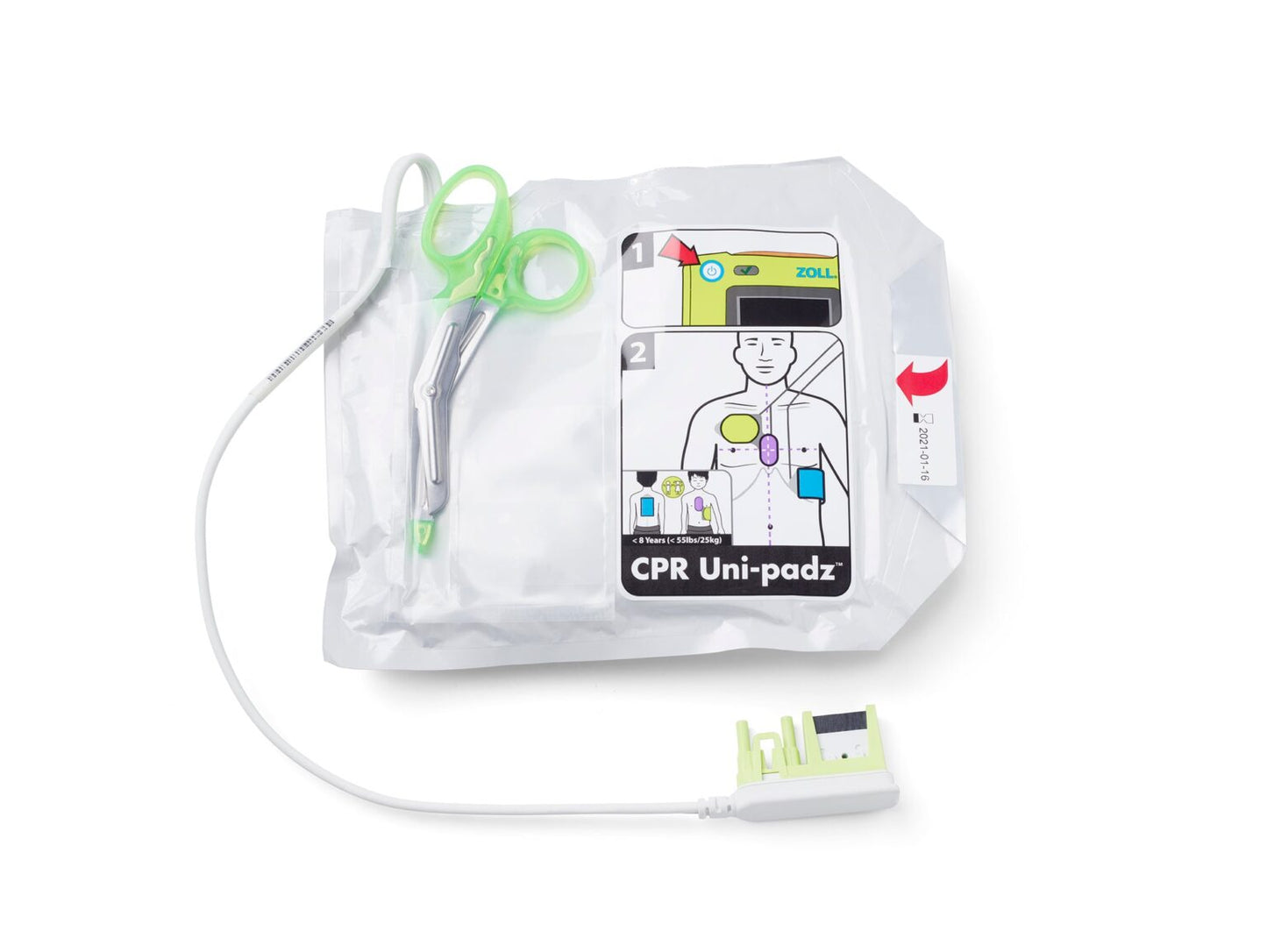 ZOLL AED 3 CPR Uni-Padz Adult/Pediatric Electrodes